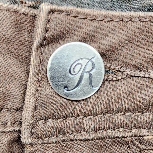 Royalty For Me Wannabettabutt Jeans Womens 30 Brown Mid Rise Skinny Stretch - Picture 3 of 16